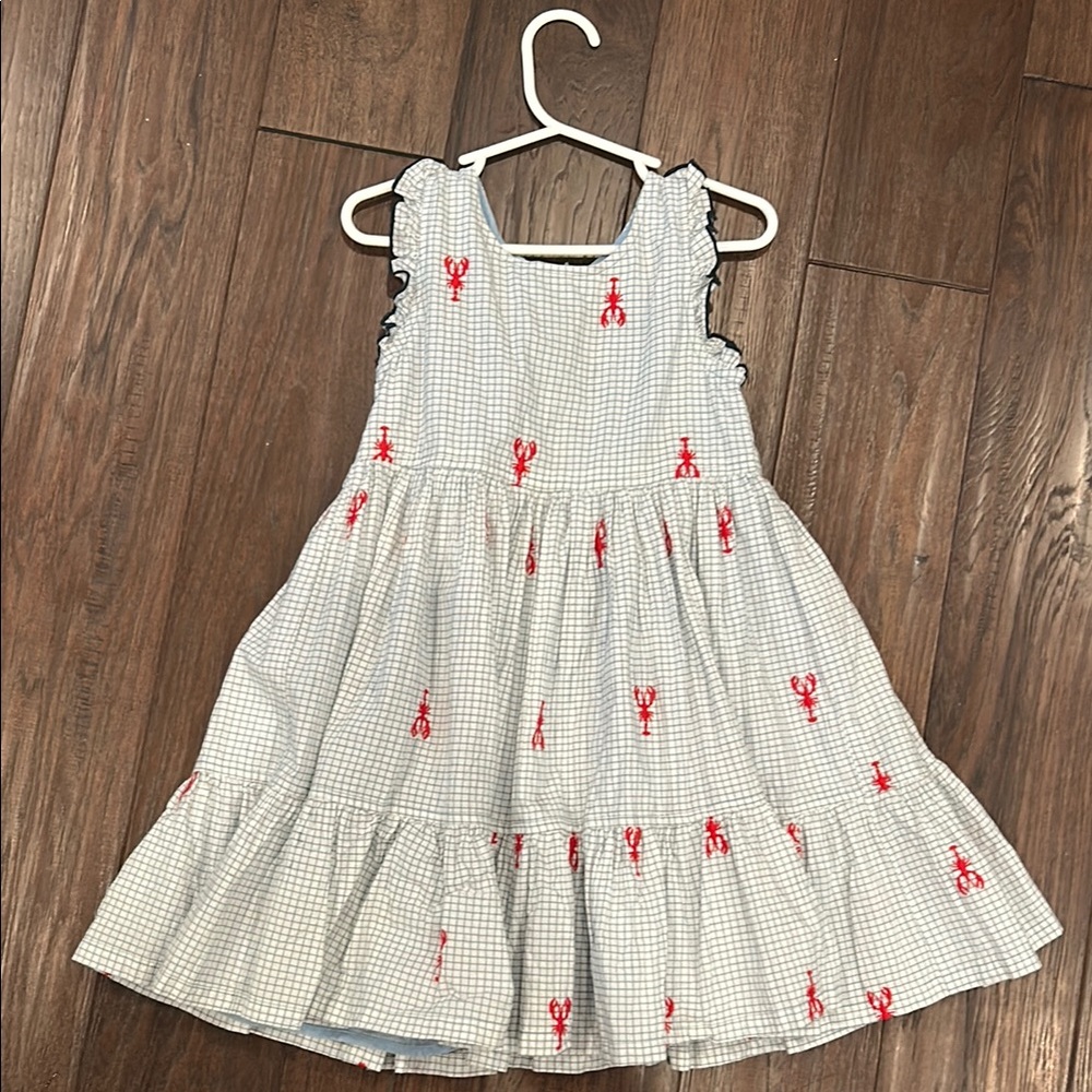 Kids Gingham Dress with Red Accents. Perfect condition.
